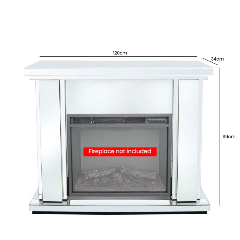 White Manhattan Large Fire Surround (Fireplace not Included)