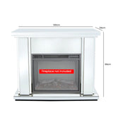 White Manhattan Large Fire Surround (Fireplace not Included)