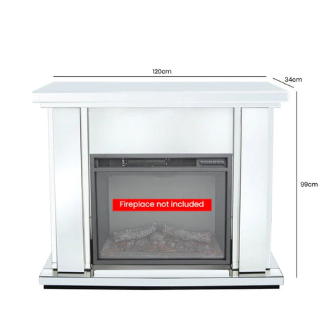 White Manhattan Large Fire Surround (Fireplace not Included)