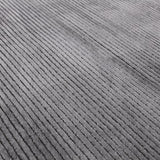 Kuza Plain Stripe Charcoal Rug