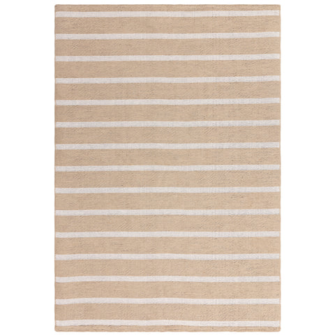 Global Cream Stripe Rug - Image 1