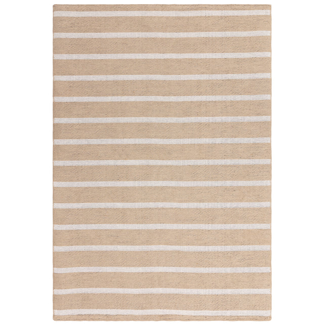 Global Cream Stripe Rug - Image 1