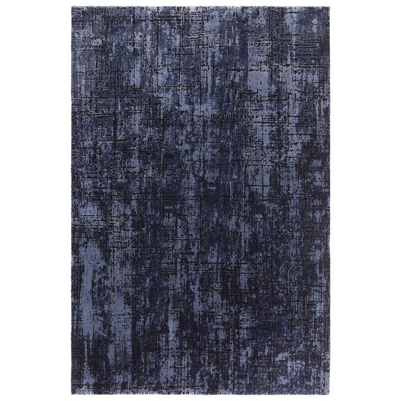 Kuza Abstract Navy Rug - Image 1