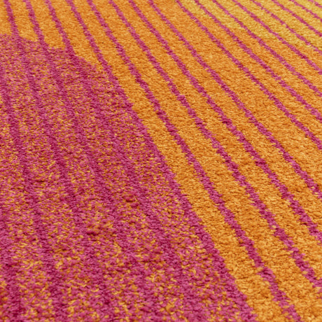 Muse Orange Retro Rug MU13 Rug - Image 3