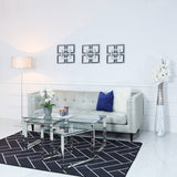 Set of 3 Harry Glass Coffee Tables