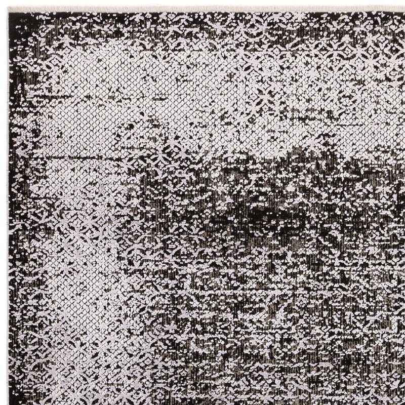 Elodie Silver/Black Rug