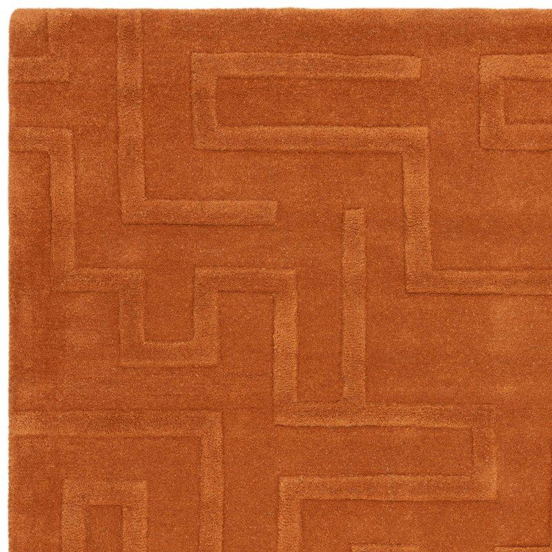 Maze Rust Rug