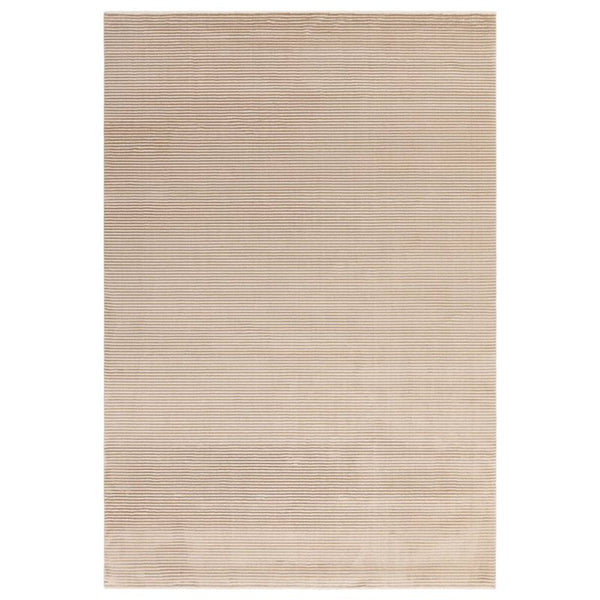Kuza Plain Stripe Beige Rug - Image 1