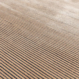 Kuza Plain Stripe Terracotta Rug