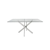 Nova 160cm Chrome and Glass Dining Table - DSP