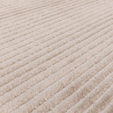 Kuza Plain Stripe Beige Rug