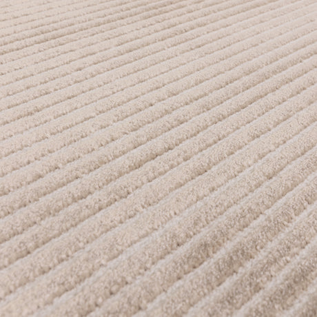 Kuza Plain Stripe Beige Rug - Image 4