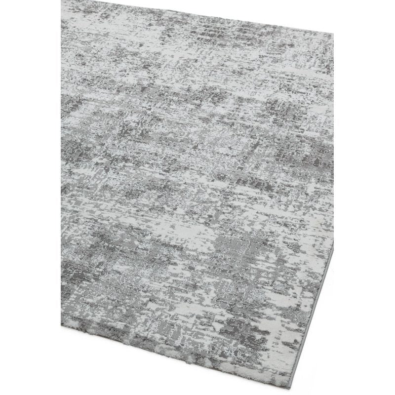 Orion Or05 Abstract Silver Rug