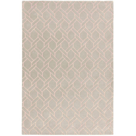 Nexus Fine Lines Silver/Pink Rug - Image 1