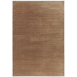 Kuza Plain Stripe Terracotta Rug - Image 1