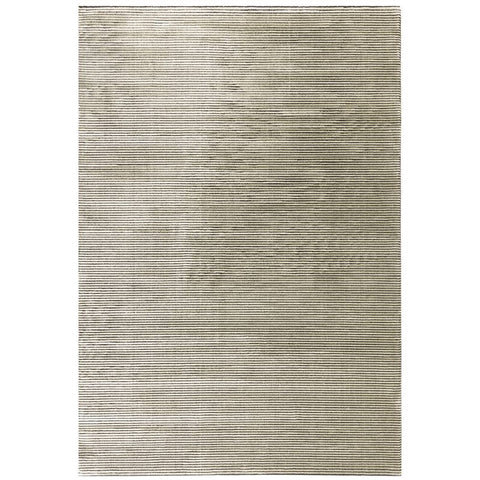 Kuza Plain Stripe Khaki Rug - Image 1