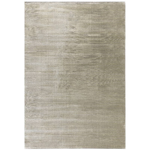 Kuza Plain Stripe Khaki Rug - Image 1