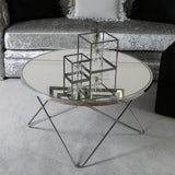 Atom Chrome & Mirror Coffee Table
