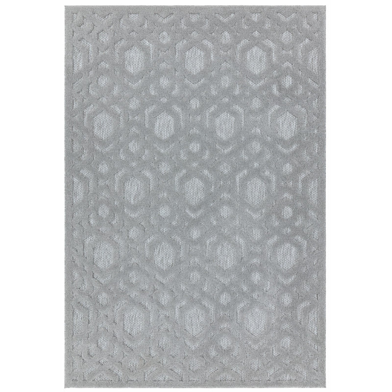 Salta SA03 Silver Geometric Rug - Image 1