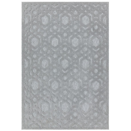 Salta SA03 Silver Geometric Rug - Image 1