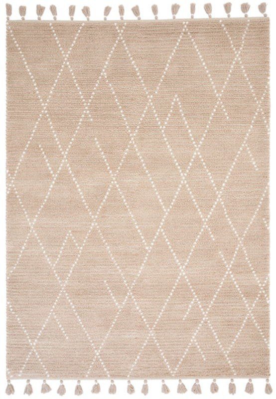 Nepal Sand/Cream Linear Rug