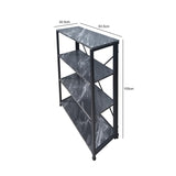 Alora 105cm 4-Tier Black Display Unit
