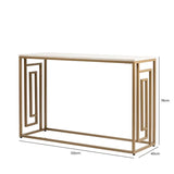 Devon Cream and Gold Console Table