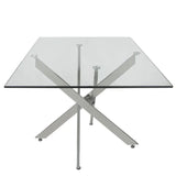 Nova 160cm Chrome and Glass Dining Table - DSP