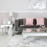 Marrakech Mirror End Table Silver