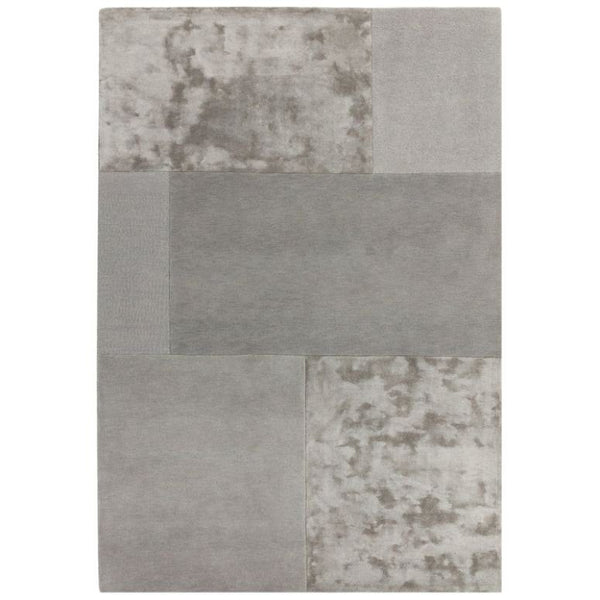 Tate Tonal Textures Silver Rug