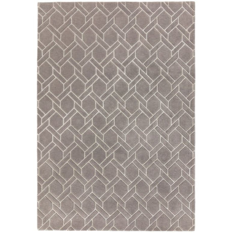 Nexus Fine Lines Grey/Silver Rug - Image 1