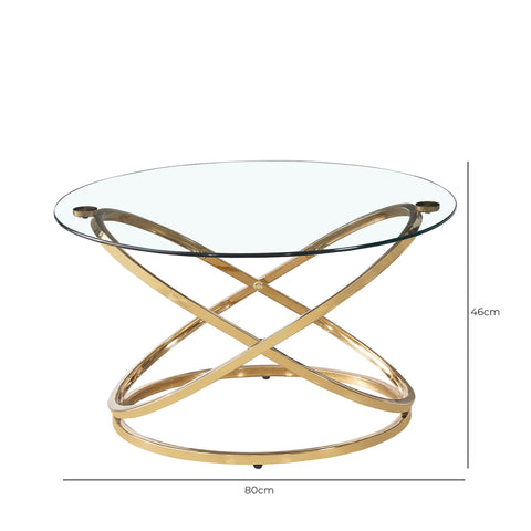 Rizzo Gold Coffee Table