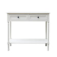 Elise 2 Drawer Console Table Pearl White