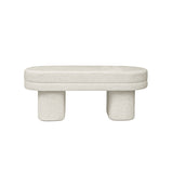 45cm Taupe Chenille Bench