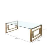 Apex Gold Metal Coffee Table