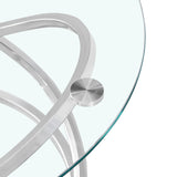 Rizzo Chrome Coffee Table