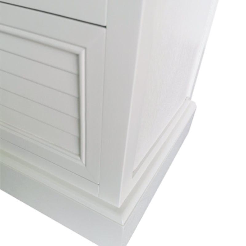 Elise 2 Drawer Bedside Cabinet Pearl White