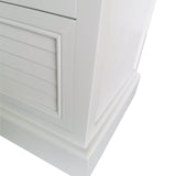 Elise 2 Drawer Bedside Cabinet Pearl White