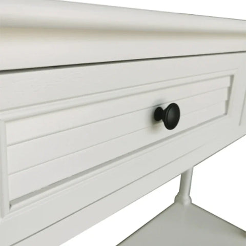Elise 2 Drawer Console Table Pearl White