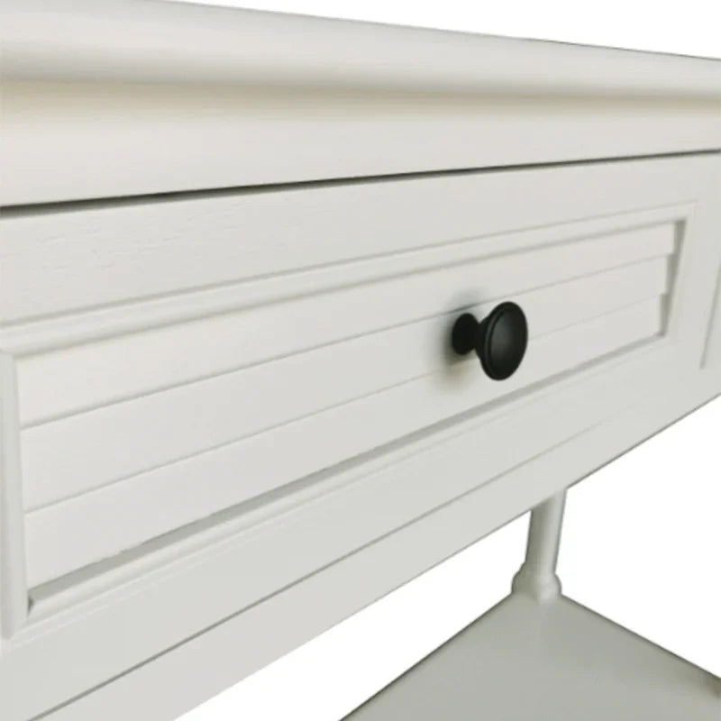 Elise 2 Drawer Console Table Pearl White