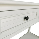 Elise 2 Drawer Console Table Pearl White