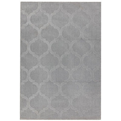 Antibes An01 Grey Trellis Rug
