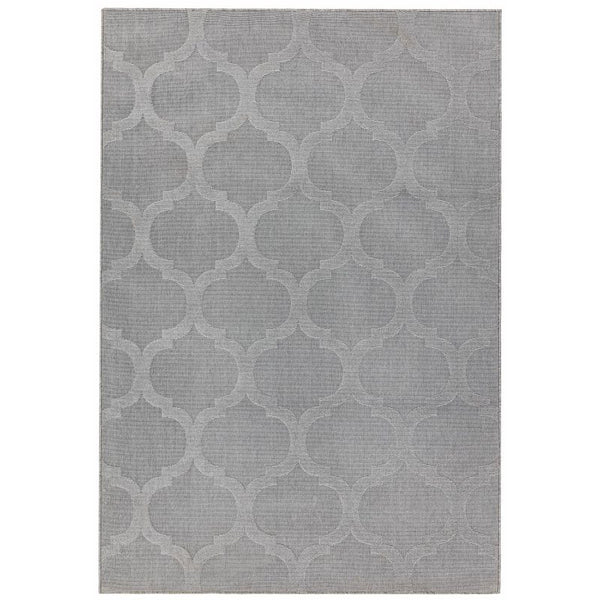 Antibes An01 Grey Trellis Rug