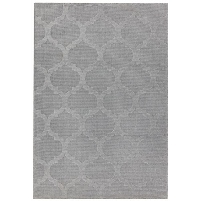 Antibes AN01 Grey Trellis Rug - Image 1