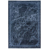 Zehraya ZE02 Ink Blue Border Rug - Image 1