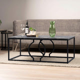 Alora Black Metal Coffee Table - KD