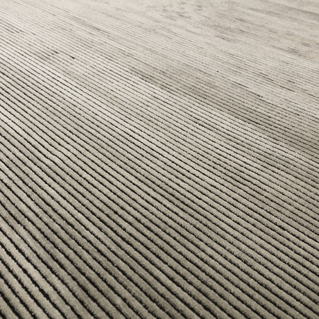 Kuza Plain Stripe Khaki Rug - Image 4