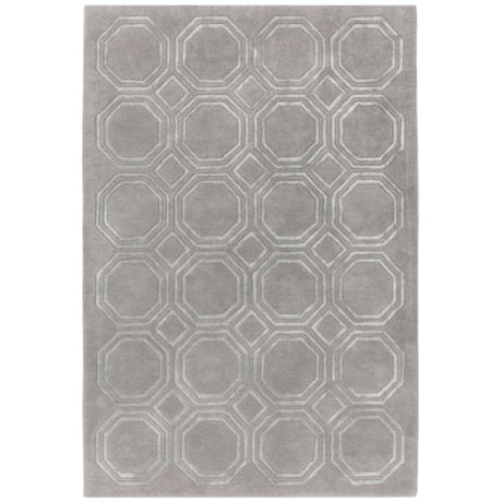 Nexus Octagon Silver/Silver Rug - Image 1