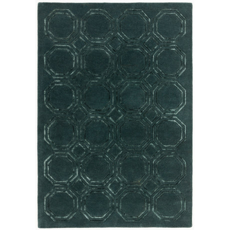 Nexus Octagon Petrol/Petrol Rug - Image 1