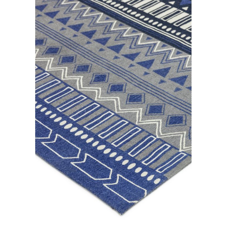 Onix 17 Tribal Mix Blue Rug - Image 3